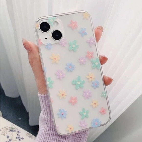 ⚠️Clearance🫧iPhone 13/Pro/Pro Max Cute Floral Clear iPhone Case Brand New - Picture 1 of 4